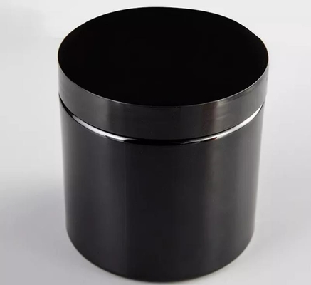 пластмасса любимца черноты Амбер опарника сливк 100ml 150ml 200ml с белой черной крышкой